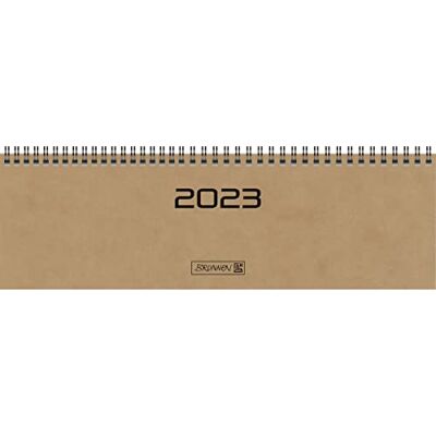 BRUNNEN Weekly Calendar Model 777 2023 Sheet Size 32.6 x 10.2 cm Brown BRUNNEN Weekly Calendar Model 777 2023 Sheet Size 32.6 x 10.2 cm Brown