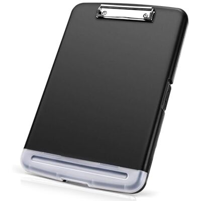 Lychico A4 Clipboard with Storage, High Capacity Nursing Clip Board with Pen Holder, Heavy Duty Plastic Writing Clip Boards Waterproof for Home School Office Lychico A4 Clipboard with Storage, High Capacity Nursing Clip Board with Pen Holder, Heavy Duty Plastic Writing Clip Boards Waterproof for Home School Office