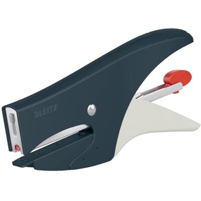 Leitz Stapling Pliers, 15 Sheet Capacity, Back Loading, Including P2 (No.10) Staple, Velvet Grey, 56450089 Leitz Stapling Pliers, 15 Sheet Capacity, Back Loading, Including P2 (No.10) Staple, Velvet Grey, 56450089
