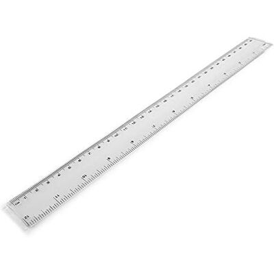 eBuyGB Flexible Plastic Transparent Ruler, 30 cm, Pack of 2, Clear Transparent (1319222) eBuyGB Flexible Plastic Transparent Ruler, 30 cm, Pack of 2, Clear Transparent (1319222)
