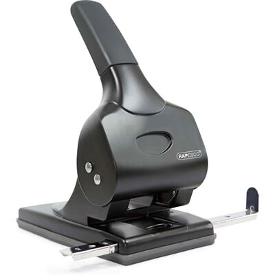 Rapesco 1015 Heavy Duty Metal 2-Hole Punch ALU 65, 65 Sheet Capacity Rapesco 1015 Heavy Duty Metal 2-Hole Punch ALU 65, 65 Sheet Capacity