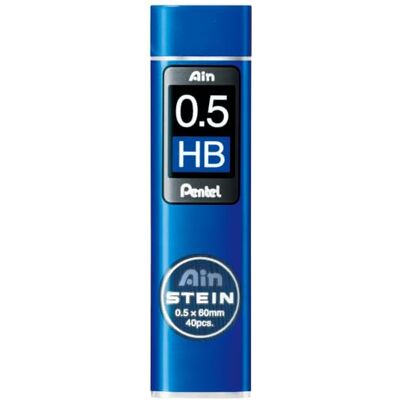 Pentel C275-HB Ain Stein Refill Leads, 0.5mm, Grade HB (Pack of 12) Pentel C275-HB Ain Stein Refill Leads, 0.5mm, Grade HB (Pack of 12)
