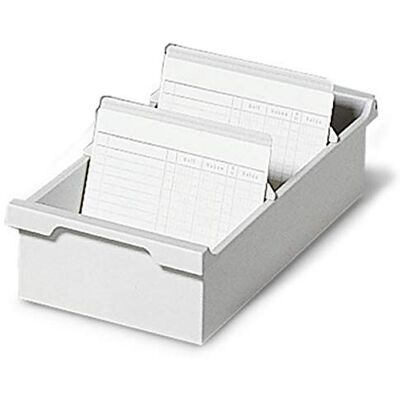 Exacompta Ref 52540D Record Card Holder 347 x 319 x 137mm in Size, A4 Horizontal Format, Front Label for Identification, Holds Approx. 600 Sheets Light Grey Exacompta Ref 52540D Record Card Holder 347 x 319 x 137mm in Size, A4 Horizontal Format, Front Label for Identification, Holds Approx. 600 Sheets Light Grey