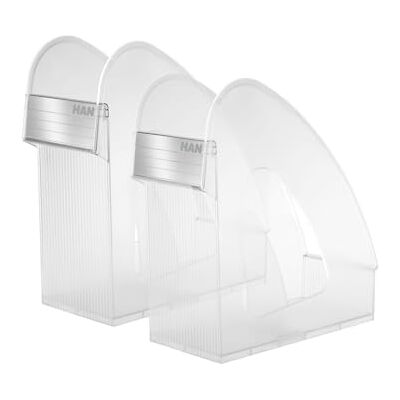 HAN 2x GALAXY translucent-clear standing file holders, extra wide labeling, A4/C4 HAN 2x GALAXY translucent-clear standing file holders, extra wide labeling, A4/C4