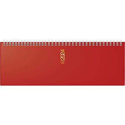 rido/idé Weekly calendar model ac-weekly landscape diary 2024, 2 pages = 1 week, sheet size 30.7 x 10.5 cm, red rido/idé Weekly calendar model ac-weekly landscape diary 2024, 2 pages = 1 week, sheet size 30.7 x 10.5 cm, red