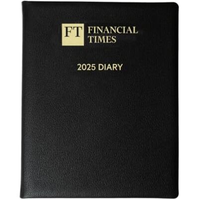 Collins 2025 Leather Desk Diary Week-to-View Planner Black Collins 2025 Leather Desk Diary Week-to-View Planner Black