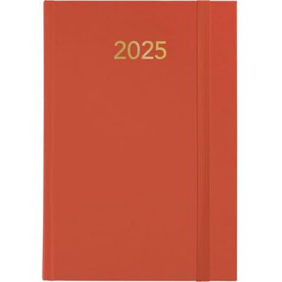 Grafoplás Grafoplas 2025 Day by Page Planner Florence 14.5 x 21 cm Orange Padded Vinyl Covers Vertical Closure Rubber Reading Point Yearly Perfect for Office Organization Grafoplás Grafoplas 2025 Day by Page Planner Florence 14.5 x 21 cm Orange Padded Vinyl Covers Vertical Closure Rubber Reading Point Yearly Perfect for Office Organization