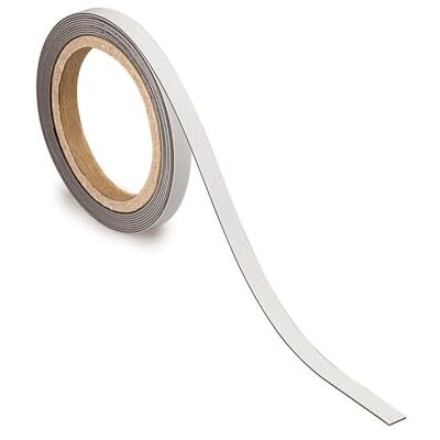 MAUL 10 m x 10 x 1 mm Magnetic Labelling Tape Marking Band White MAUL 10 m x 10 x 1 mm Magnetic Labelling Tape Marking Band White