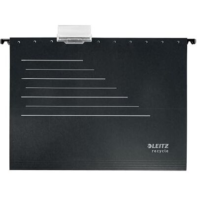 Leitz Alpha Card Suspension File, A4, 100% Recyclable, Eco Friendly, Premium Quality, Recycle Range, 19210095, Black/Grey, 0.1 x 34.8 x 0.1 cm Leitz Alpha Card Suspension File, A4, 100% Recyclable, Eco Friendly, Premium Quality, Recycle Range, 19210095, Black/Grey, 0.1 x 34.8 x 0.1 cm