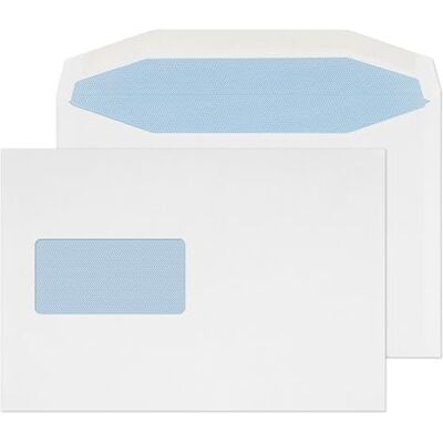 Blake Envelopes Purely Everyday 4708 Kuvertierhüllen Briefumschläge Naßklebung Mit Fenster Weiß C5+ 162 x 238 mm 90g/m² 500 Stück Blake Envelopes Purely Everyday 4708 Kuvertierhüllen Briefumschläge Naßklebung Mit Fenster Weiß C5+ 162 x 238 mm 90g/m² 500 Stück
