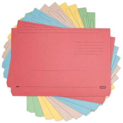 Elba Foolscap Document Wallets, Assorted Colours, A4+, Pack of 10 Folders Protect and Organise Your Documents with Durablen High Capacity Wallets, Holding Up to 300 Sheets Elba Foolscap Document Wallets, Assorted Colours, A4+, Pack of 10 Folders Protect and Organise Your Documents with Durablen High Capacity Wallets, Holding Up to 300 Sheets