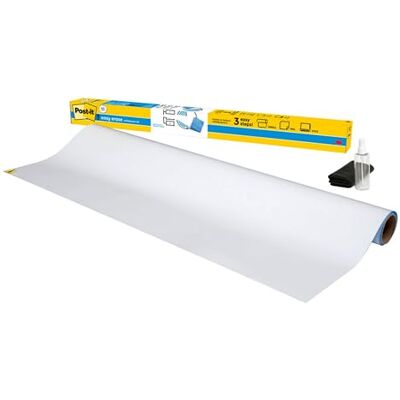 Post-it Easy Erase Whiteboard Surface, 1 Roll, 121.9 x 182.9 cm Post-it Easy Erase Whiteboard Surface, 1 Roll, 121.9 x 182.9 cm