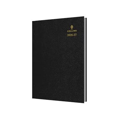 Collins 2026-2027 Mid/Academic Year Planner 13 Month A5 Day-to-Page with Appointments Debden Desk Diary Black (52M.99-2627) Collins 2026-2027 Mid/Academic Year Planner 13 Month A5 Day-to-Page with Appointments Debden Desk Diary Black (52M.99-2627)