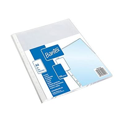 Bantex Koszulki groszkowe A4 100 sztuk Bantex Koszulki groszkowe A4 100 sztuk
