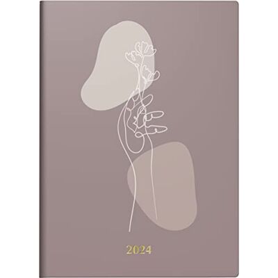 rido/idé Daily calendar ''One Line'' model Technik III 2024 Date Book 1 page = 1 day sheet size 10 x 14 cm colourful rido/idé Daily calendar ''One Line'' model Technik III 2024 Date Book 1 page = 1 day sheet size 10 x 14 cm colourful