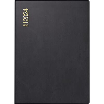 rido/idé Daily calendar model Technik II 2024, 1 page = 2 days, sheet size 10 x 14 cm, black rido/idé Daily calendar model Technik II 2024, 1 page = 2 days, sheet size 10 x 14 cm, black