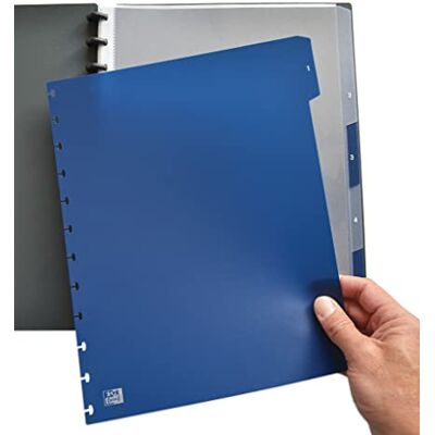 Oxford Elba Vario-Zipp 61464FL File Dividers for Ring Binders 320 x 245 x 3 mm Pack of 5 Oxford Elba Vario-Zipp 61464FL File Dividers for Ring Binders 320 x 245 x 3 mm Pack of 5