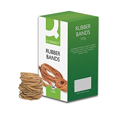 Q-Connect Rubber Bands No.32 76.2 x 3.2mm 500g KF10537 Q-Connect Rubber Bands No.32 76.2 x 3.2mm 500g KF10537
