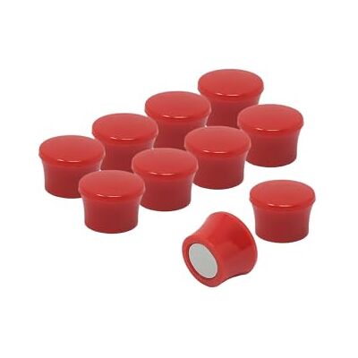 FIRST4MAGNETS Small High Power Red Memo Board Magnets for Fridge, Whiteboard, Noticeboard, Filing Cabinet Pack of 100 FIRST4MAGNETS Small High Power Red Memo Board Magnets for Fridge, Whiteboard, Noticeboard, Filing Cabinet Pack of 100