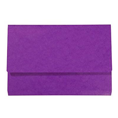 Exacompta Iderama Document Wallets, 265 GSM, Foolscap Purple, Pack of 10 Exacompta Iderama Document Wallets, 265 GSM, Foolscap Purple, Pack of 10