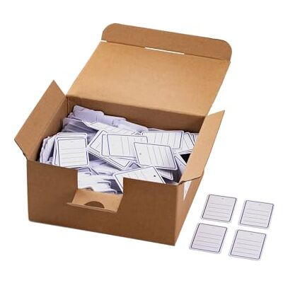 HERMA 6810 Pack of 1000 Lined Goods Tags 42 x 60 mm Large Cardboard Tag Price Labels for Writing on Gifts, Jewellery, Hang Tags, Flea Market, White HERMA 6810 Pack of 1000 Lined Goods Tags 42 x 60 mm Large Cardboard Tag Price Labels for Writing on Gifts, Jewellery, Hang Tags, Flea Market, White