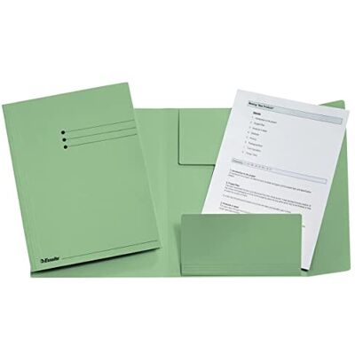 Leitz A4 Manila Card Wallet, Green Leitz A4 Manila Card Wallet, Green