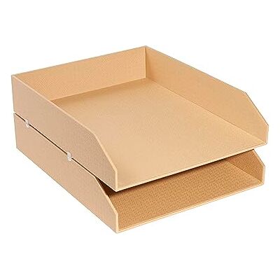 Exacompta Pack of 2 letter trays Office By Me beige Exacompta Pack of 2 letter trays Office By Me beige