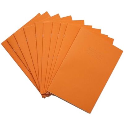 Rhino A4 Exercise Books, 7mm Squared, 64-Page / 10-Pack, Orange Rhino A4 Exercise Books, 7mm Squared, 64-Page / 10-Pack, Orange