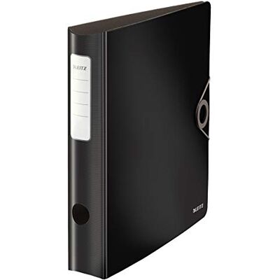 Leitz 10481095 Quality Folder 180° Active Solid, Slim, Black Leitz 10481095 Quality Folder 180° Active Solid, Slim, Black
