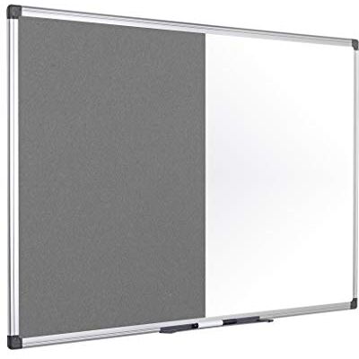Bi-Office Combination Board Maya, Grey Felt/Magnetic, Aluminium Frame, 120 x 90 cm Bi-Office Combination Board Maya, Grey Felt/Magnetic, Aluminium Frame, 120 x 90 cm