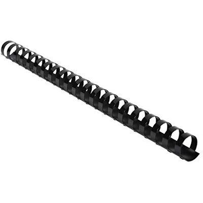 Exacompta Ref 75601E Binding Combs 20mm Thick, 21 Rings, Suitable for A4 Documents, Holds Approx. 150-210 Sheets, Made from PVC Material Black (Pack of 100) Exacompta Ref 75601E Binding Combs 20mm Thick, 21 Rings, Suitable for A4 Documents, Holds Approx. 150-210 Sheets, Made from PVC Material Black (Pack of 100)