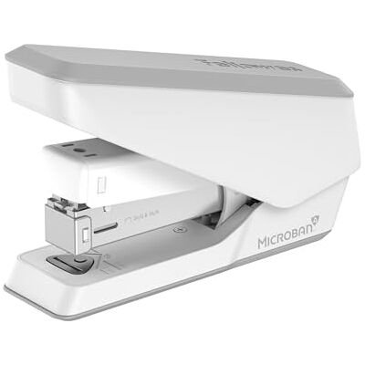 Fellowes Jam Free Stapler, 25 Sheet Capacity LX840 Easy-Press Half Strip Antibacterial Manual Stapler – Uses Both 24/6mm and 26/6mm Staples – White Fellowes Jam Free Stapler, 25 Sheet Capacity LX840 Easy-Press Half Strip Antibacterial Manual Stapler – Uses Both 24/6mm and 26/6mm Staples – White
