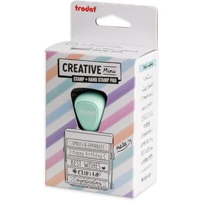 Trodat Creative Mini Stamp Kind Messages 12 Positive Sayings Including You’re Great, Thinking of You and Love You Creative Rubber Stamp Trodat Creative Mini Stamp Kind Messages 12 Positive Sayings Including You’re Great, Thinking of You and Love You Creative Rubber Stamp
