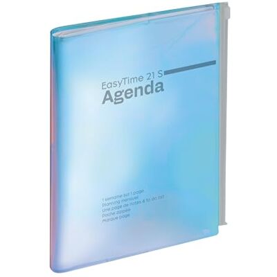 Exacompta EasyTime 21S 2110458E Spiral Weekly Desk Planner Iris 15 x 21 cm January to December Blue Exacompta EasyTime 21S 2110458E Spiral Weekly Desk Planner Iris 15 x 21 cm January to December Blue