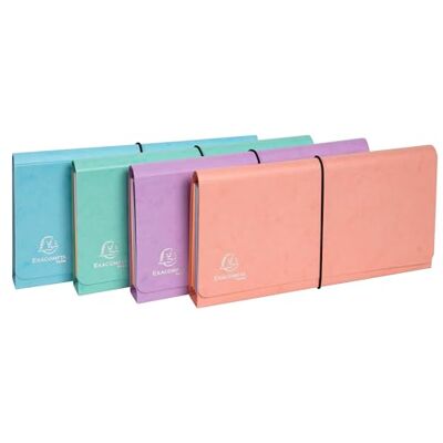 Exacompta Ref 58660E Aquarel Collection Multipart Pocket Organiser 26 x 13cm, Ideal for Receipts, 6 Tabbed Sections, Holds up to 120 Sheets Assorted Colours Exacompta Ref 58660E Aquarel Collection Multipart Pocket Organiser 26 x 13cm, Ideal for Receipts, 6 Tabbed Sections, Holds up to 120 Sheets Assorted Colours