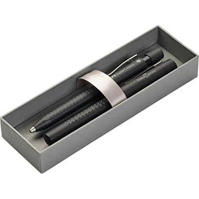 Faber-Castell Fountain pen M/Ballpoint pen set Grip 2010 Black Faber-Castell Fountain pen M/Ballpoint pen set Grip 2010 Black