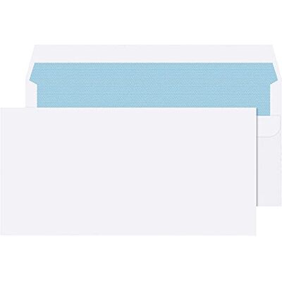 Q-Connect DL Envelope 100 gsm Plain Peel and Seal White, Pack of 500 Q-Connect DL Envelope 100 gsm Plain Peel and Seal White, Pack of 500