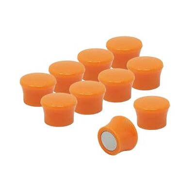 FIRST4MAGNETS Small High Power Orange Memo Board Magnets for Fridge, Whiteboard, Noticeboard, Filing Cabinet Pack of 50 FIRST4MAGNETS Small High Power Orange Memo Board Magnets for Fridge, Whiteboard, Noticeboard, Filing Cabinet Pack of 50