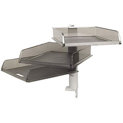 Exacompta Rotating Column 3 Letter Trays B4 Light Grey/transl. Grey Exacompta Rotating Column 3 Letter Trays B4 Light Grey/transl. Grey
