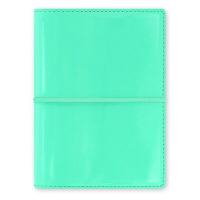 Filofax Domino Patent Pocket Organiser Turquoise Filofax Domino Patent Pocket Organiser Turquoise