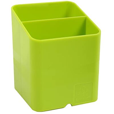 Exacompta Ref 67725D Iderama Pen-Cube Pen Pot, 74x74x93mm, Space Saving Pen Pot, 2 Sections with Different Heights and Sizes for Pens, Pencils and Accessories, Lime Green, Pack 10 Exacompta Ref 67725D Iderama Pen-Cube Pen Pot, 74x74x93mm, Space Saving Pen Pot, 2 Sections with Different Heights and Sizes for Pens, Pencils and Accessories, Lime Green, Pack 10