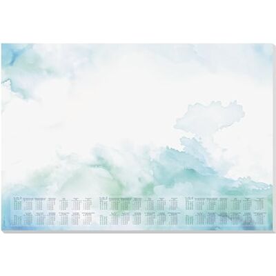Sigel H7314 Paper Desk pad, 3-Year calendars and Weekly Planner, Watercolour sea Design, A2 (59.5 x 41 cm), Light Blue/Pink/Sunny Yellow/Orange, 30 Sheets Sigel H7314 Paper Desk pad, 3-Year calendars and Weekly Planner, Watercolour sea Design, A2 (59.5 x 41 cm), Light Blue/Pink/Sunny Yellow/Orange, 30 Sheets