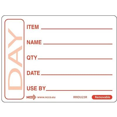 Genware NEV-RRIDU23R Label, 50 mm x 65 mm, Removable, Red (Pack of 500) Genware NEV-RRIDU23R Label, 50 mm x 65 mm, Removable, Red (Pack of 500)