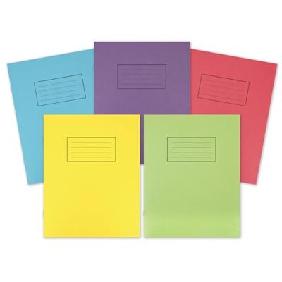 Silvine Exercise Book, 229mm x 178mm, Assorted, Pack of 10 , SV42364 Silvine Exercise Book, 229mm x 178mm, Assorted, Pack of 10 , SV42364