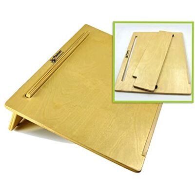 Playlearn Ergonomic Writing Slope Wooden Writing Board 20° Slope for Correct Posture Non-Slip Surface Extra-Wide (18 x 14 inches) Rustic Functional Brown Wood Playlearn Ergonomic Writing Slope Wooden Writing Board 20° Slope for Correct Posture Non-Slip Surface Extra-Wide (18 x 14 inches) Rustic Functional Brown Wood