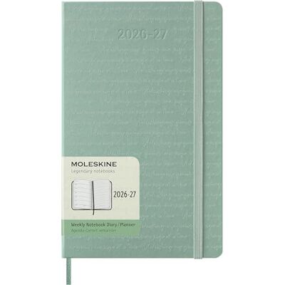 Moleskine Weekly Planner 2026 2027-18-Month Planner with Space for Notes, Hard Cover and Elastic Closure, Sage Green Color, Large Size 13 x 21 cm Moleskine Weekly Planner 2026 2027-18-Month Planner with Space for Notes, Hard Cover and Elastic Closure, Sage Green Color, Large Size 13 x 21 cm