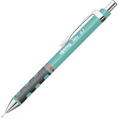 rOtring Tikky Pastel Mechanical Pencils HB 0.7 mm Sea Blue with Comfort Rubber Grips 12 Count rOtring Tikky Pastel Mechanical Pencils HB 0.7 mm Sea Blue with Comfort Rubber Grips 12 Count
