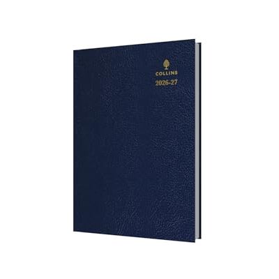 Collins 2026-2027 Mid/Academic Year Planner 13 Month A5 Day-to-Page with Appointments Debden Desk Diary Blue (52M.60-2627) Collins 2026-2027 Mid/Academic Year Planner 13 Month A5 Day-to-Page with Appointments Debden Desk Diary Blue (52M.60-2627)