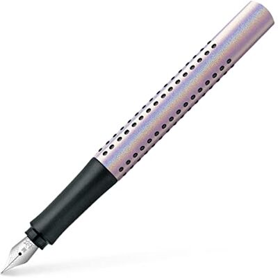 Faber-Castell Fountain pen Grip Edition Glam M nib, Pearl Glam colour, White (140844) Faber-Castell Fountain pen Grip Edition Glam M nib, Pearl Glam colour, White (140844)