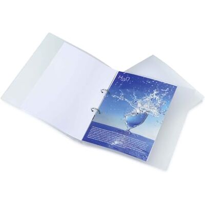 Rapesco 1045 ECO 2-Ring Binder, 40 mm Spine, A4, Clear Transparent, Pack of 10 Rapesco 1045 ECO 2-Ring Binder, 40 mm Spine, A4, Clear Transparent, Pack of 10